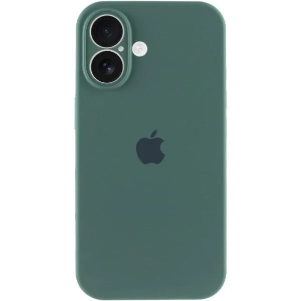 Чохол-накладка EpiK Silicone Case Full Camera Protective (AA) для Apple iPhone 16 (6.1) Pine Green, фото 1