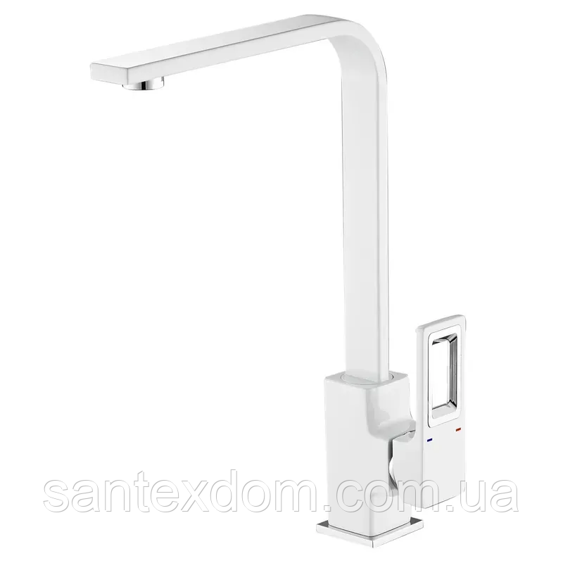 Змішувач для кухні Mixxus Premium DANTE 017 White-Chrome (MI6796), фото 1