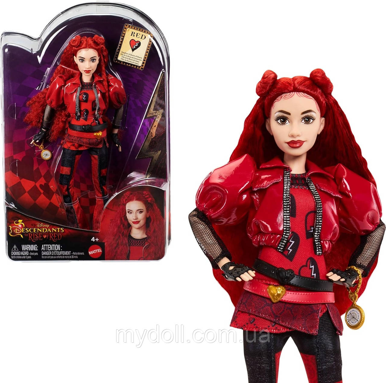 Лялька Mattel Disney Descendants Спадкоємці Піднесення Ред Дочка королеви The Rise of Red Daughter of Queen HWT93