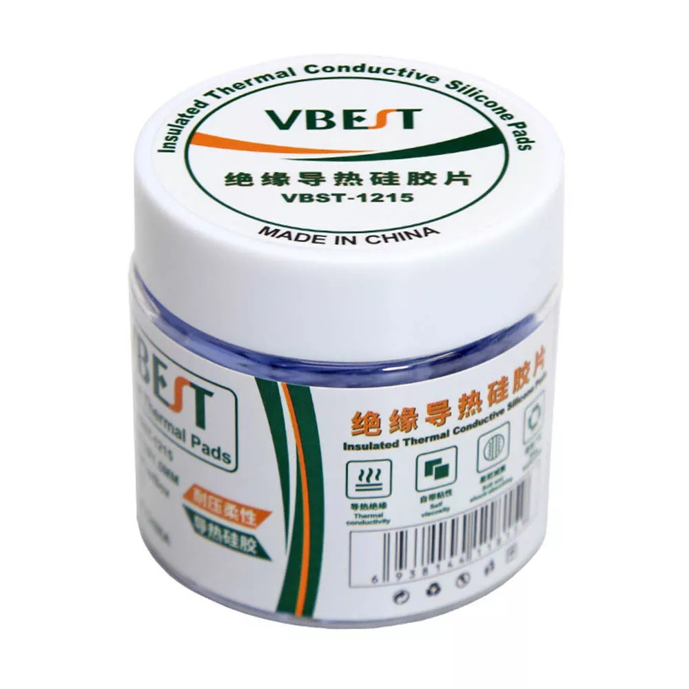 Термопрокладка силіконова BEST VBST-1215 з високою теплопровідністю, для CPU, GPU, радіаторів