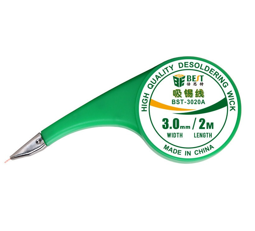 Припійна обплітка 3.0ммх2.0м для очищення припою, мідна, BEST