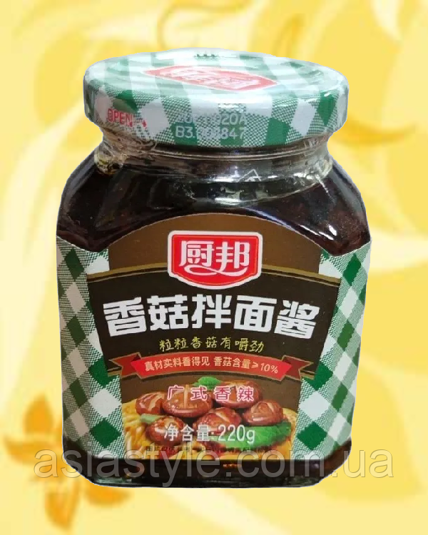 Соус грибний для локшини, Соус грибний для локшини, Mushroom sauce for noodles, Chu Bang, 220 г, Китай, Ч