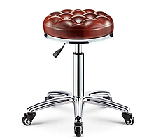 Стілець для майстра манікюру та педикюру зі спинкою чорний