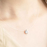 Кулон камінчиків на волосіні підвіска невидима кулон циркон Xuping Jewelry, фото 4