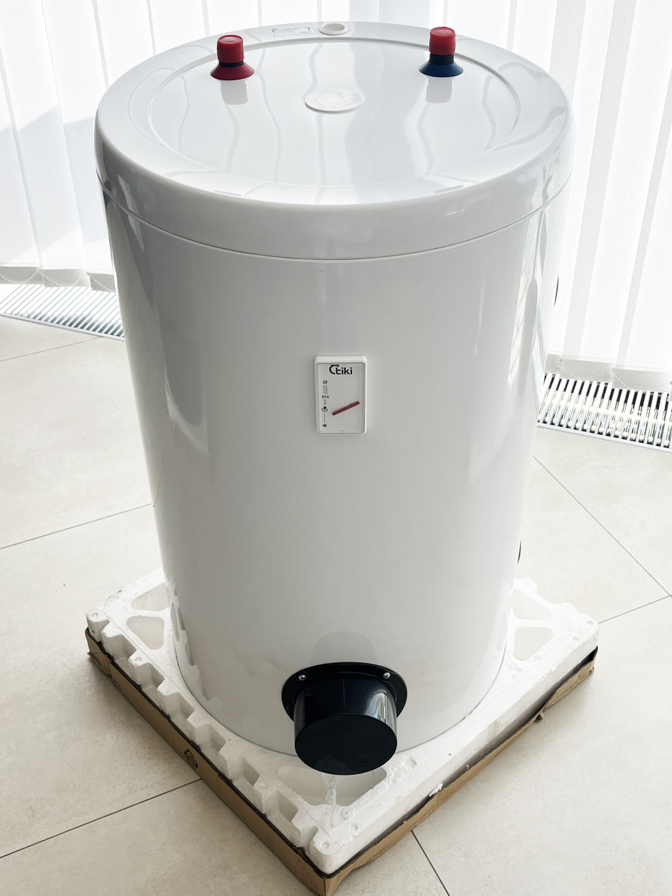100 л. Бойлер підлоговий комбінований Tiki Gorenje GV2 SPACE 100 / тепл. 0.90 м2 + тен 3 кВт.