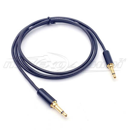 Аудіо кабель HQ 3.5 mm моно to 3.5 mm в екрані моно mini jack, фото 3