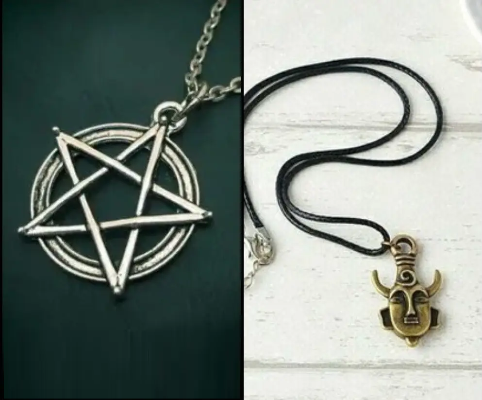 Набір підвісок Пентаграма і амулет Діна комплект кулон з Надприроднє, фото 1