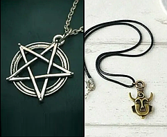 Набір підвісок Пентаграма і амулет Діна комплект кулон з Надприроднє