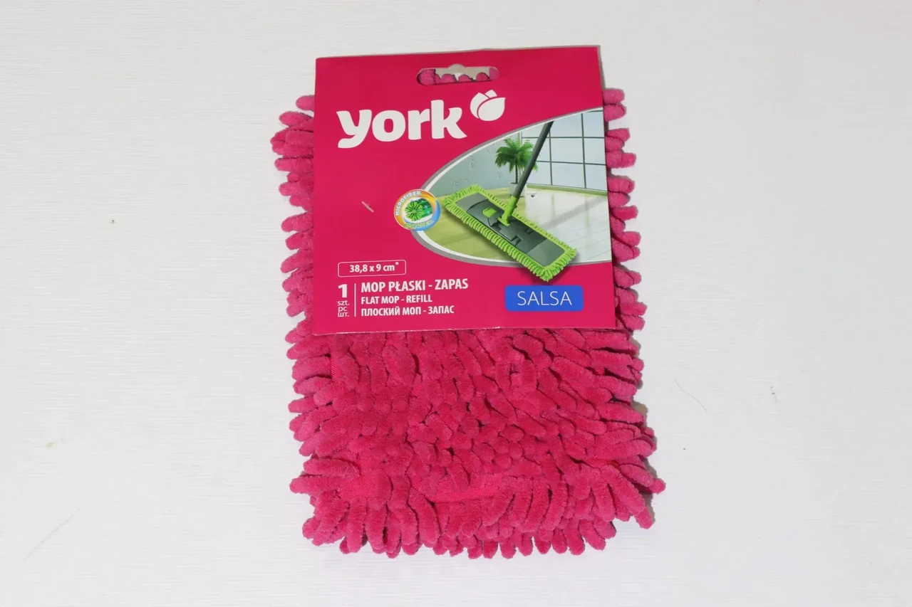 Запаска мікрофіба на швабру York Salsa рожева