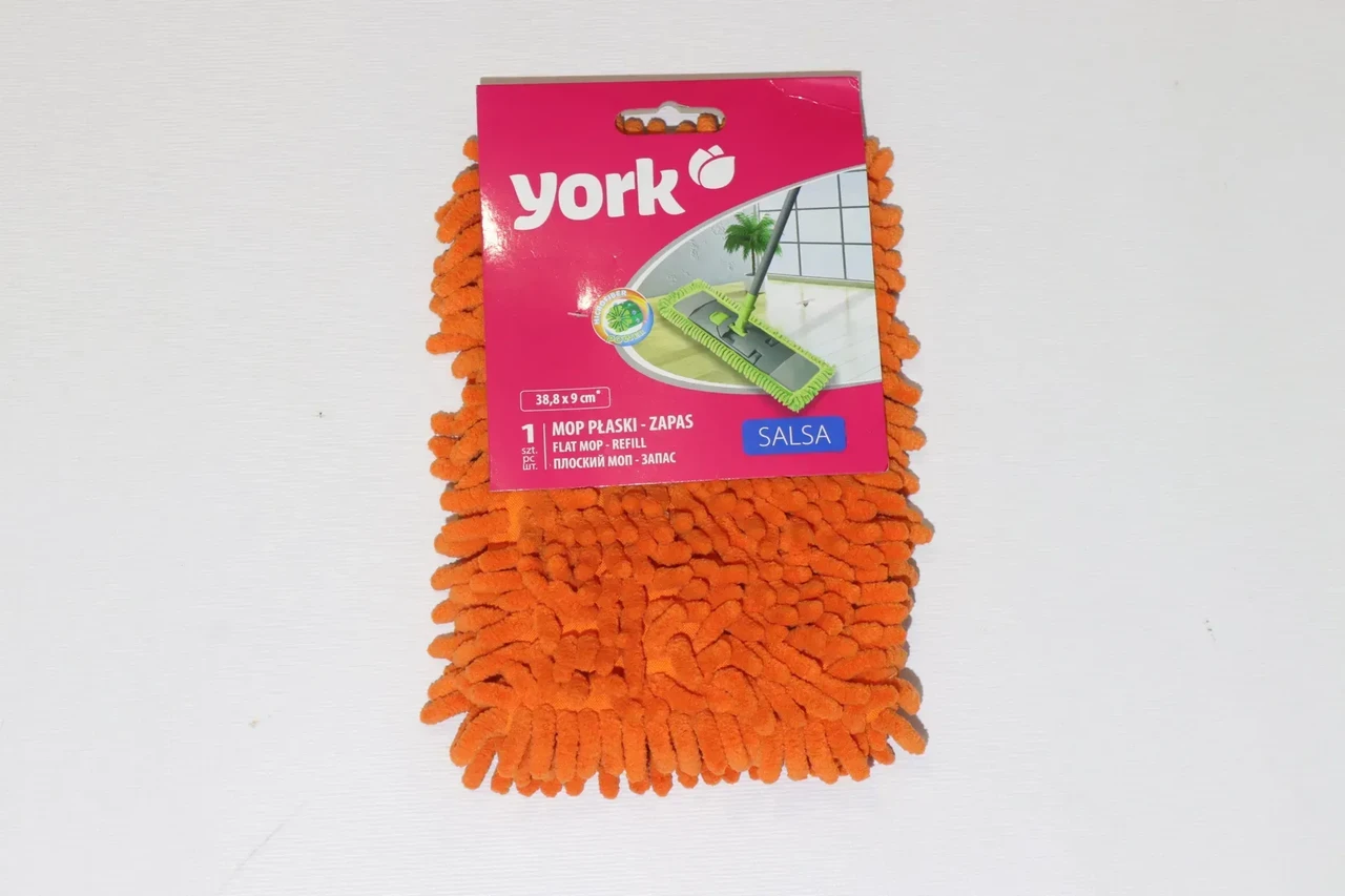 Запаска мікрофіба на швабру York Salsa помаранчева