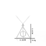 Набір дари смерті підвіска та брелок комплект із Гаррі Поттера кулон амулет, фото 4