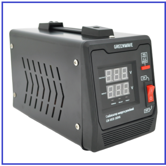 Стабілізатор напруги Green Wave 500VA (350Вт) 140-260V, фото 1