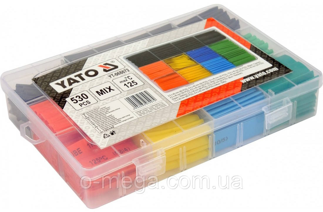 Набір термозбіжних трубок YATO YT-068672 (530 штук)