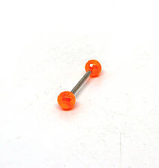 Штанга для язика,мед.сталь кульки акрил ЦIНА ЗА ШТУКУ