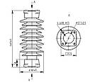 Ізолятор опорно-стрижневий ІОС-35/500-01 УХЛ1, фото 2