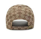 Бейсболка бежева з принтом, фото 3