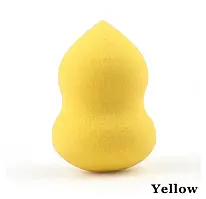 Губка спонж для макіяжу грушеподібний Makeup Sponge M47 Жовтий