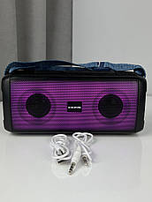 Портативна бездротова Bluetooth колонка Borofone BR 26 Daring з ремінцем та різнобарвним підсвічуванням, чорна, фото 3