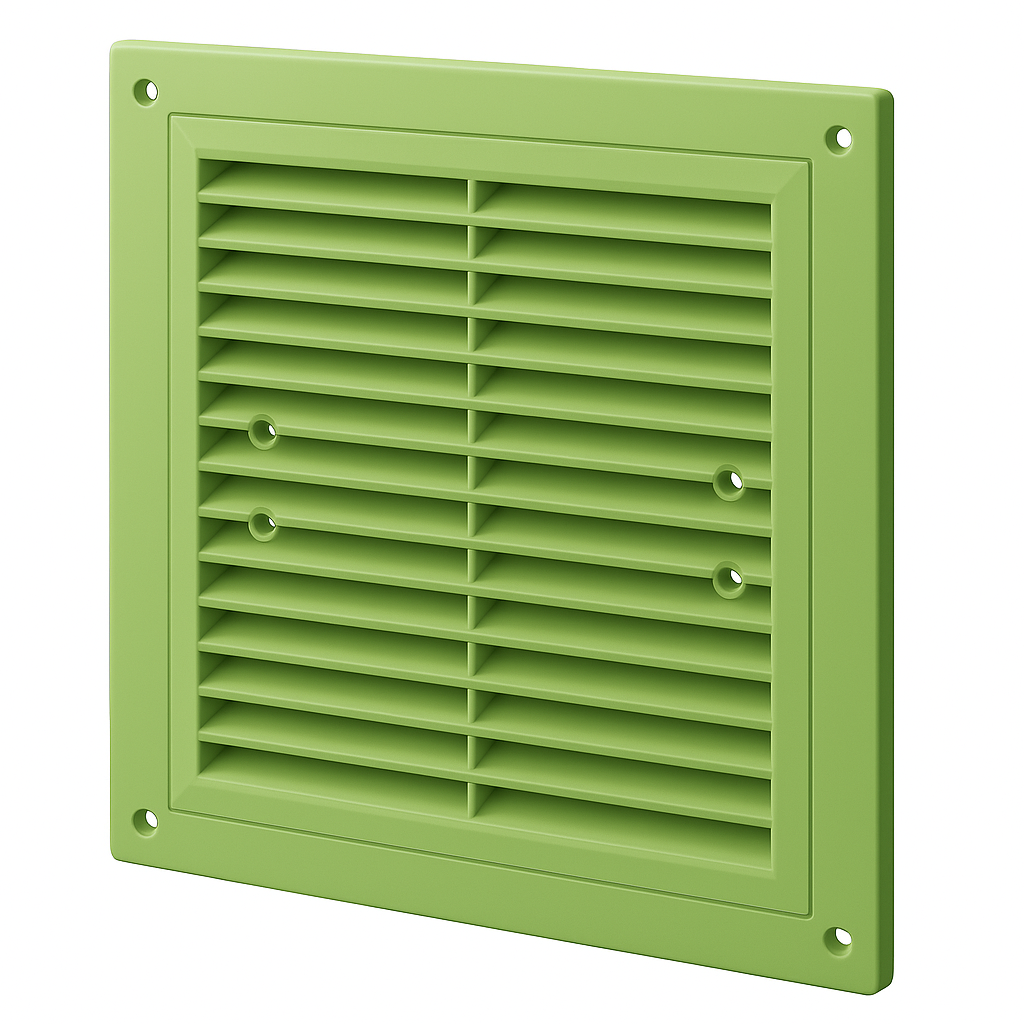 Вентиляційна решітка ДВ 150*150 с М салатового коліру, фото 1