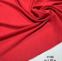 Ткань стрейч шифон красный