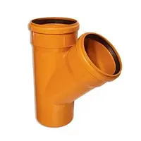 Трійник для зовнішньої каналізації Інсталпласт 200x200 мм (45°)