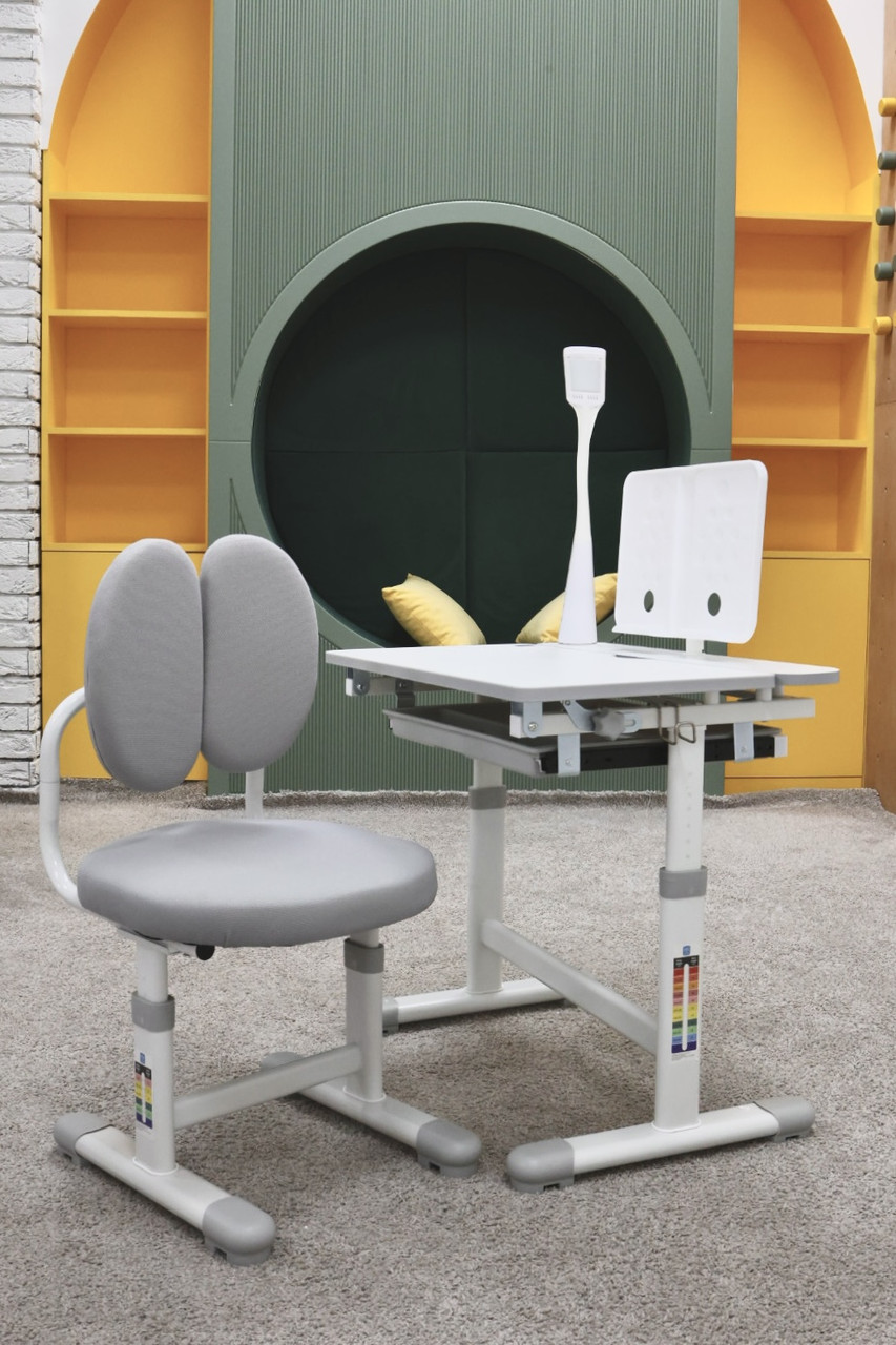 Парта шкільна з лампою M 6136, grey, фото 1