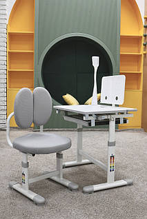 Парта шкільна з лампою M 6136, grey