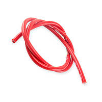 Бронепровід 1000мм червоний силікон