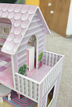 Ляльковий Будиночок дерев'яний із меблями 3 поверхи MD 1204, фото 7