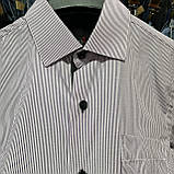 Чоловіча сорочка в полоску фіолетова S, фото 4
