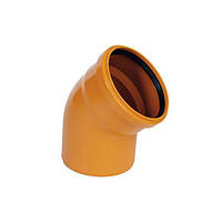 Коліно для зовнішньої каналізації Інсталпласт 315 мм (45°)
