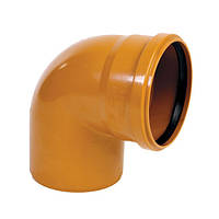 Коліно для зовнішньої каналізації Інсталпласт 160 мм (90°)