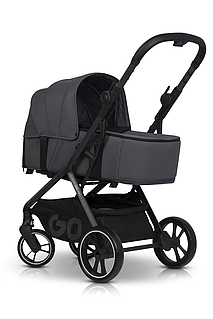 Коляска 2в1 EasyGo Zoya з сумкою, Cloudy Grey