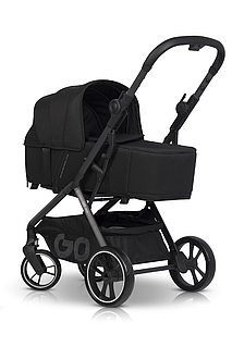 Коляска 2в1 EasyGo Zoya з сумкою, Black