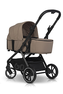 Коляска 2в1 EasyGo Zoya з сумкою, Golden Beige
