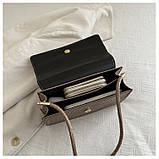 Жіноча сумка 5698 багет чорна, фото 5