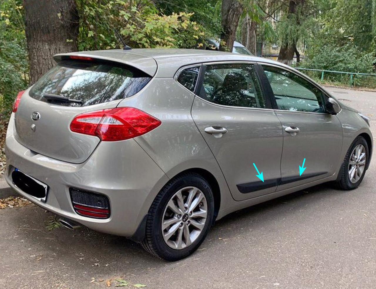 Молдинги на двері для KIA Cee'd Mk2 5dr 2012-2017