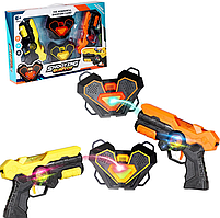 Набір Лазерних Бластерів з Нагрудними Мішенями, Лазерний Бластер Іграшка для Хлопчика, Лазертаг