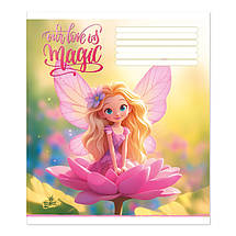 Зошит 12 листов клітка "Бриск" / Квіткова фея, фото 3