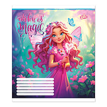 Зошит 12 листов клітка "Бриск" / Квіткова фея, фото 4