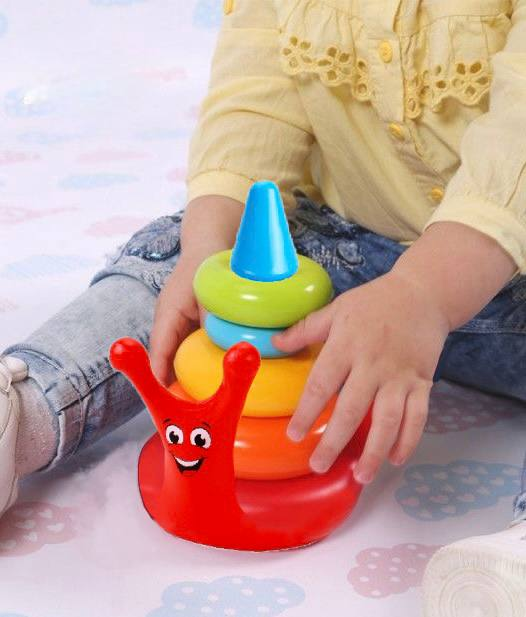 Дитяча пірамідка 5255 у формі Равлик, фото 1