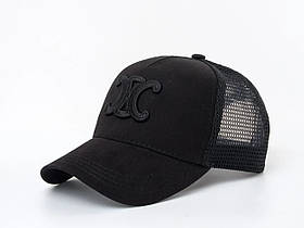 Чорна бейсболка із сіткою
