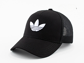 Коттонова бейсболка із сіткою з білою нашивкою