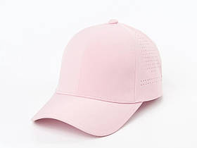 Рожева бейсболка з плащової тканини із сіткою ззаду