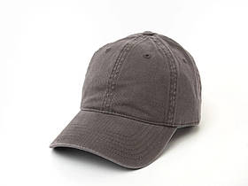 Коттонова бейсболка — м'який лоб у сірому кольорі