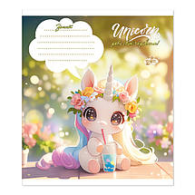 Зошит 12 листов клітка "Бриск" / Єдиноріжки, фото 4