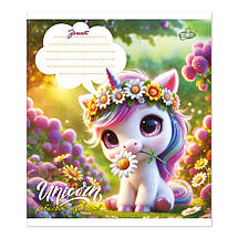 Зошит 12 листов клітка "Бриск" / Єдиноріжки, фото 5