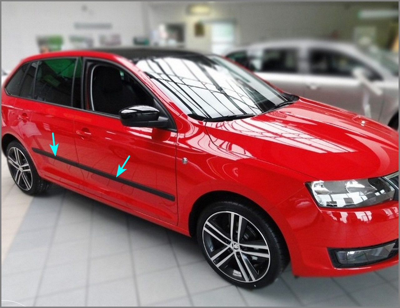 Молдинги на двері для Skoda Rapid Spaceback NH1 2013-2019
