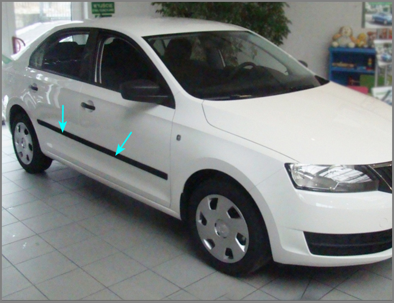 Молдинги на двері для Skoda Rapid Liftback NH3 2012-2019