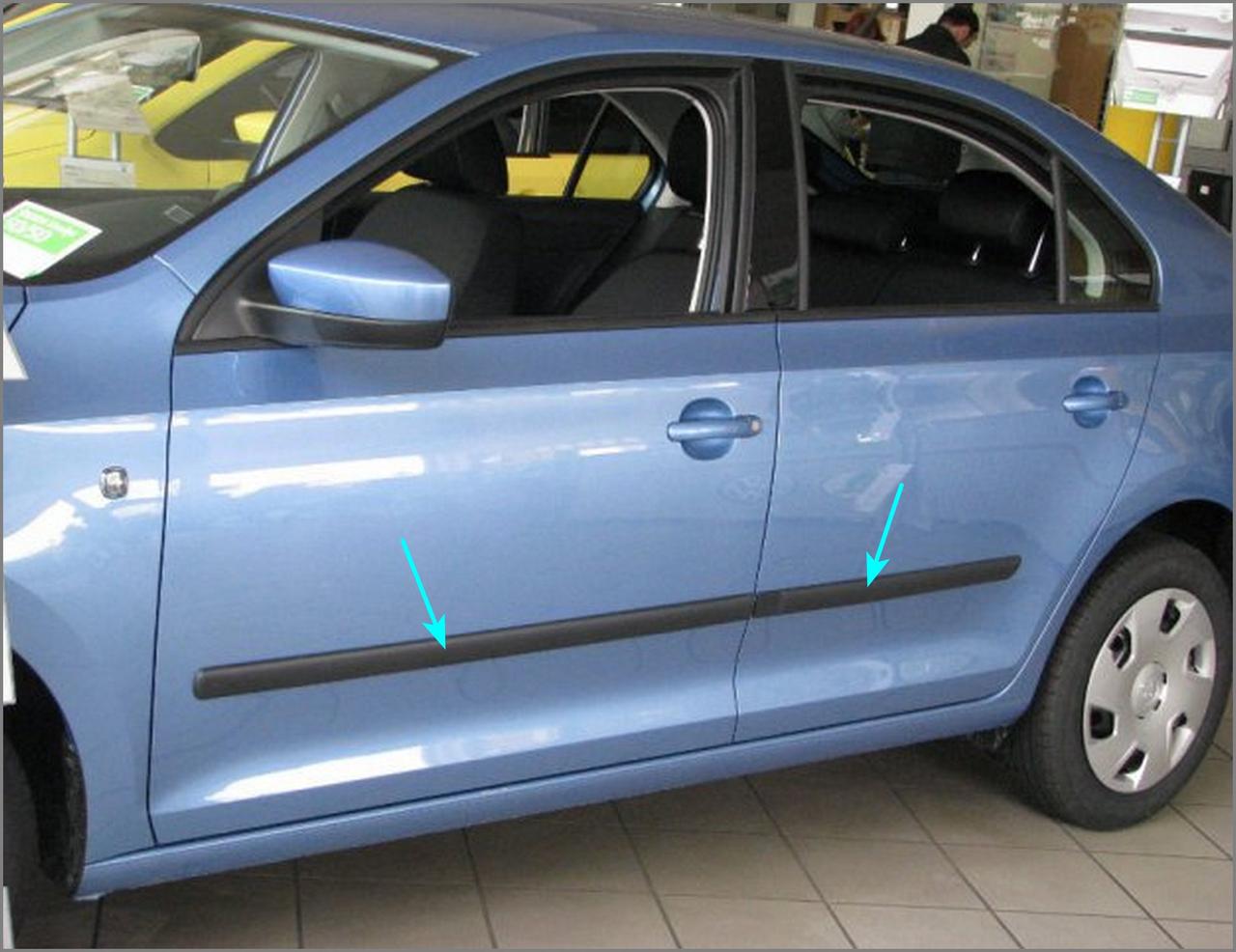 Молдинги на двері для Skoda Rapid Liftback / Spaceback 2012-2019